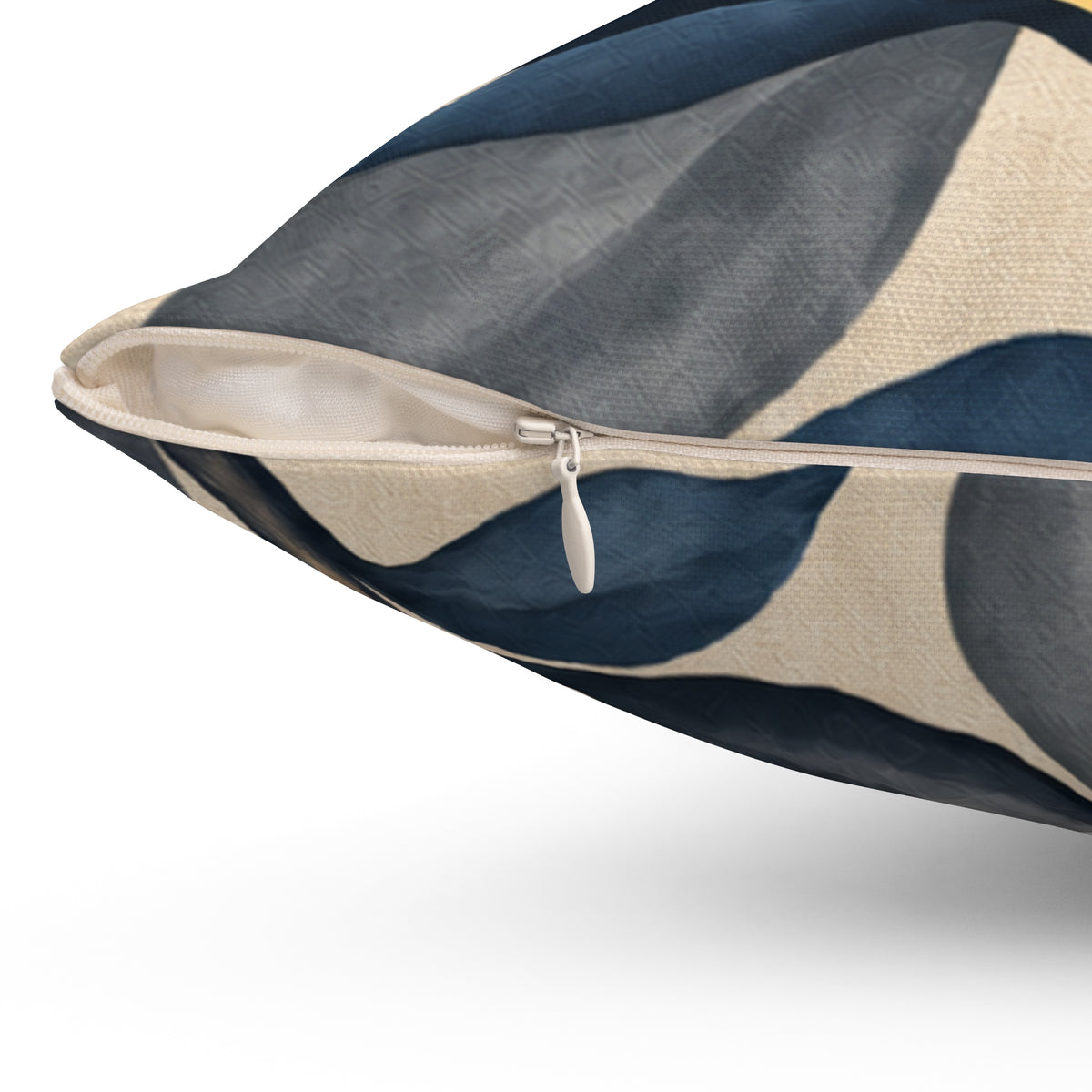 Golden Magnolia Floral Pillow