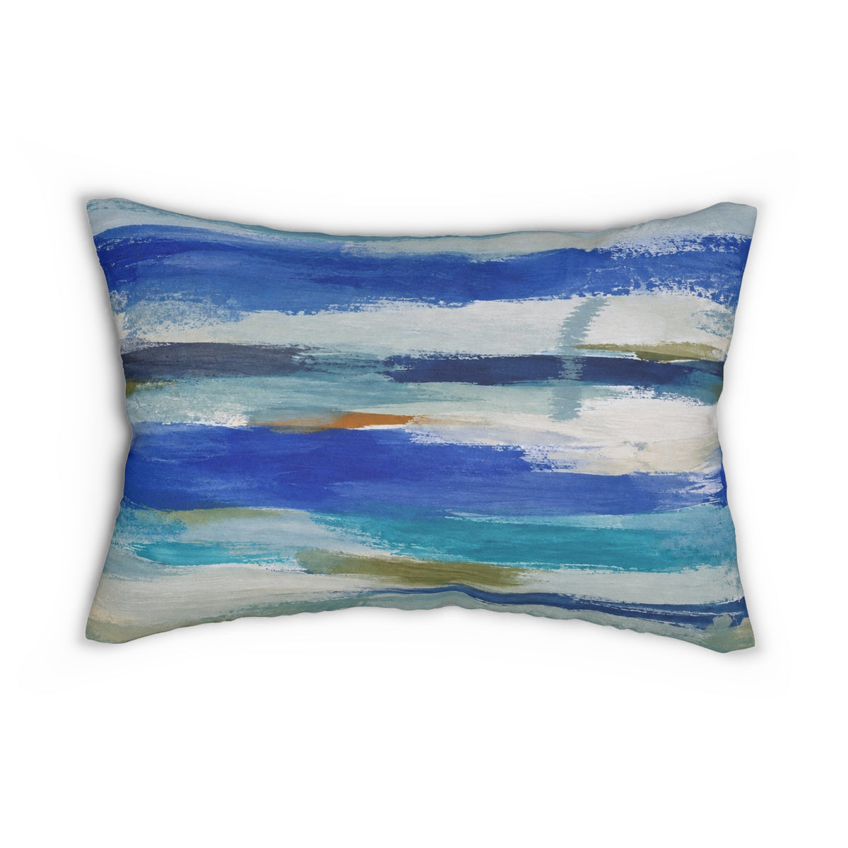 Blue ocean abstract Lumbar cushion/ coastal decorative decorative throw pillow