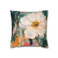 Cushion covers floral Abstract White Flower Pillowcase — Floral Decorative Throw Pillow Cover