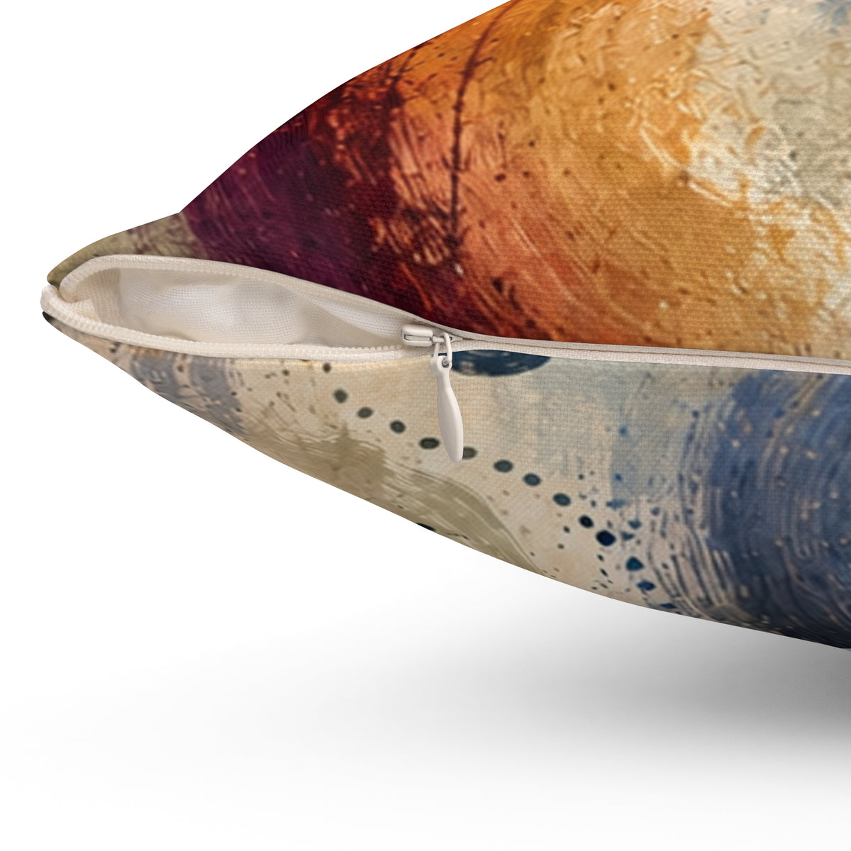 Abstract Watercolor Art Pillow - Modern Coastal Accent Cushion