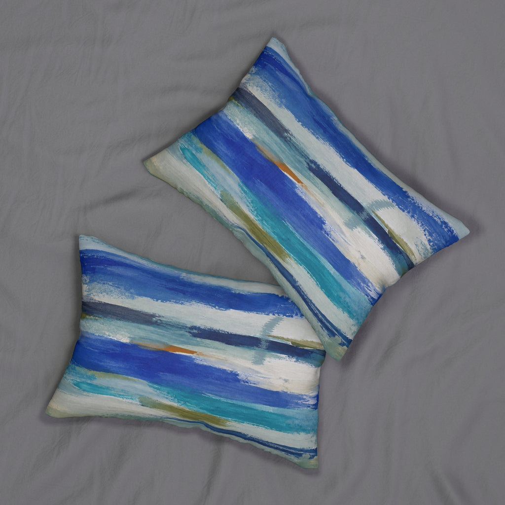 Blue ocean abstract Lumbar cushion/ coastal decorative decorative throw pillow