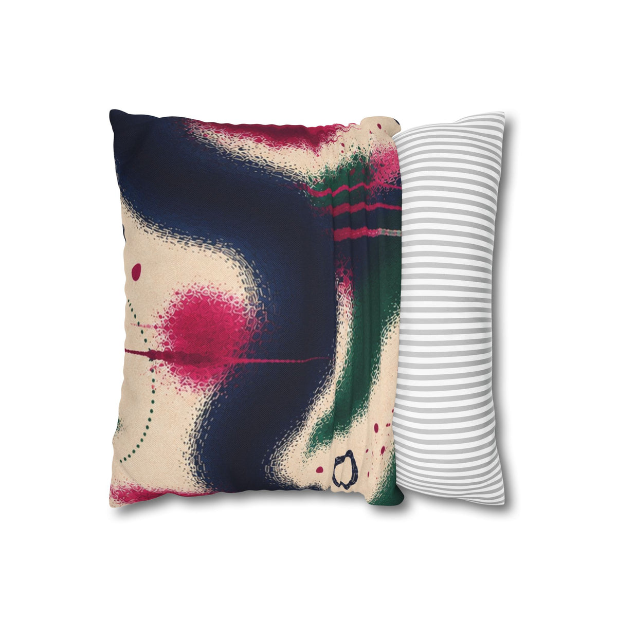 Abstract Spray-Paint Art Throw Pillowcase — Colorful Graffiti Accent Cushion Cover