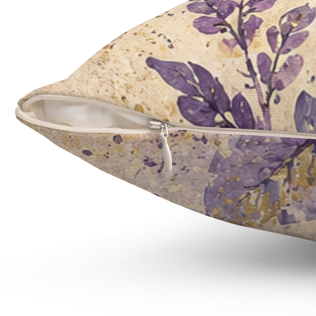Vintage Lavender Botanical Throw Pillow