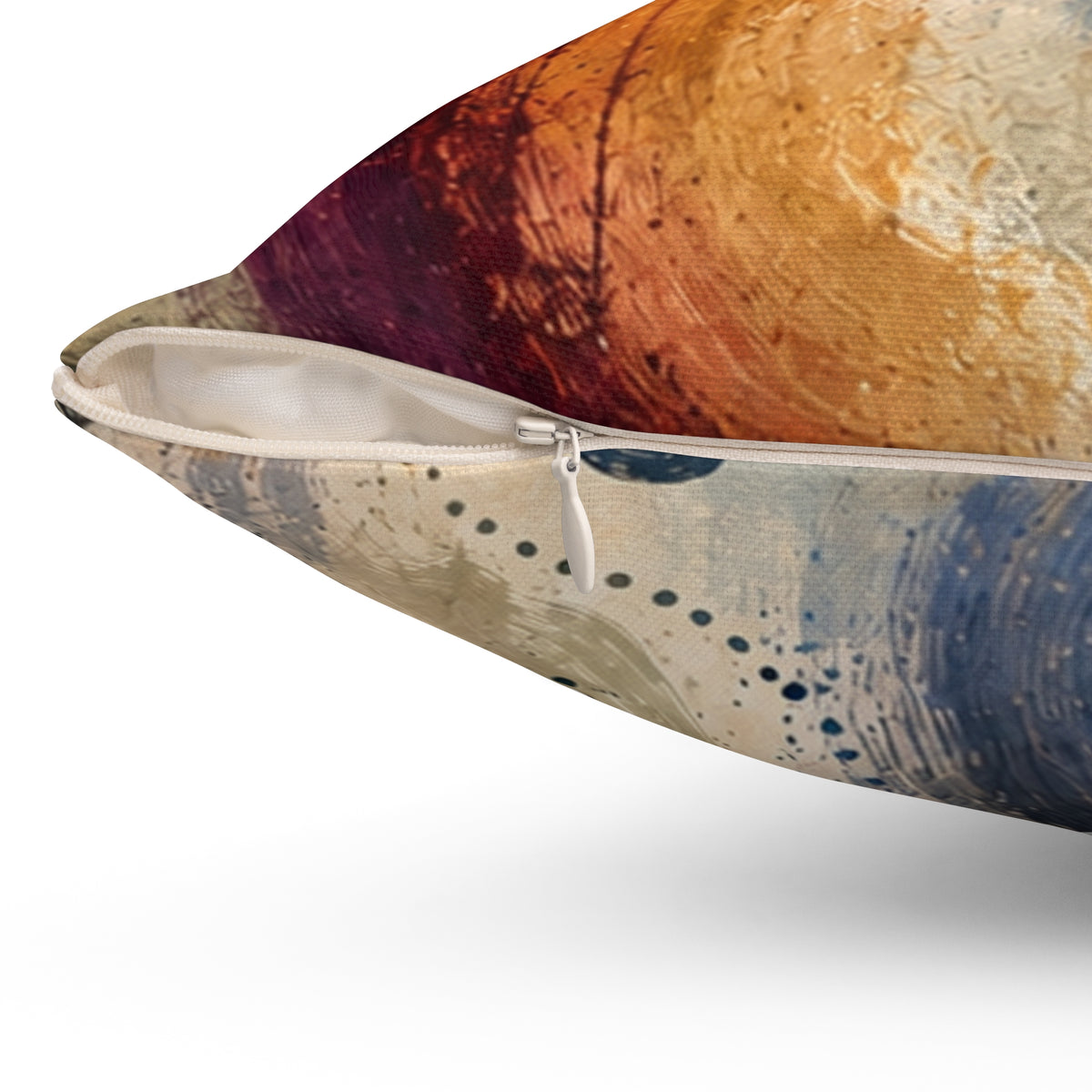 Abstract Watercolor Art Pillow - Modern Coastal Accent Cushion