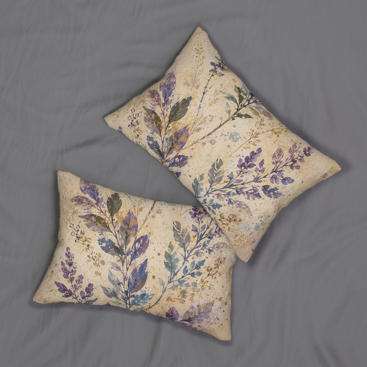 Botanical Lavender Lumbar Pillow