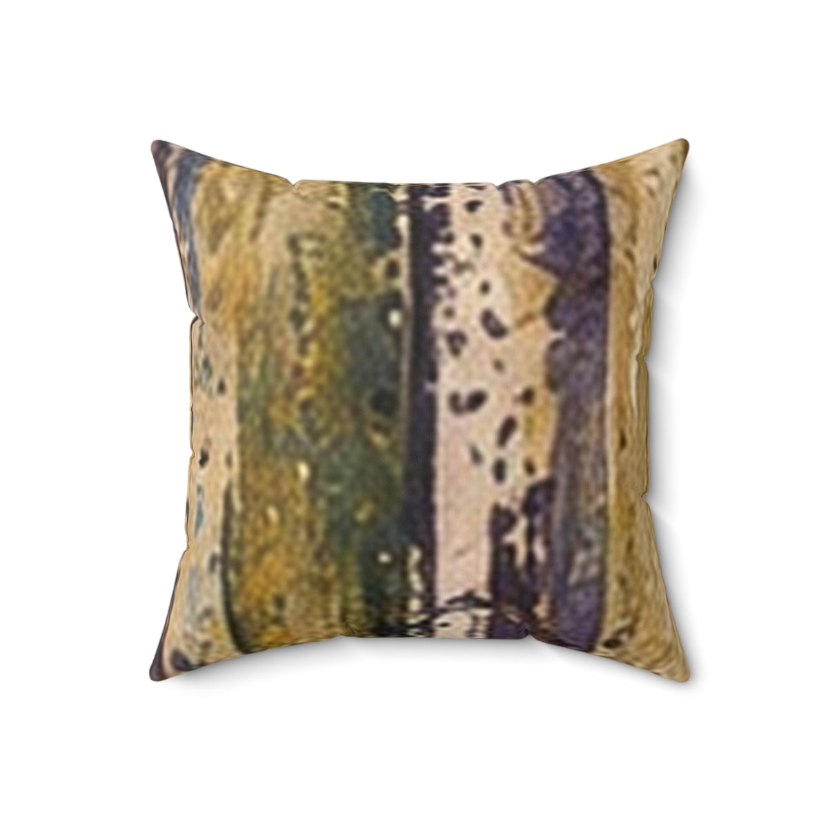 Abstract Birch Tree Pillow — Rustic Forest Nature Throw Pillow