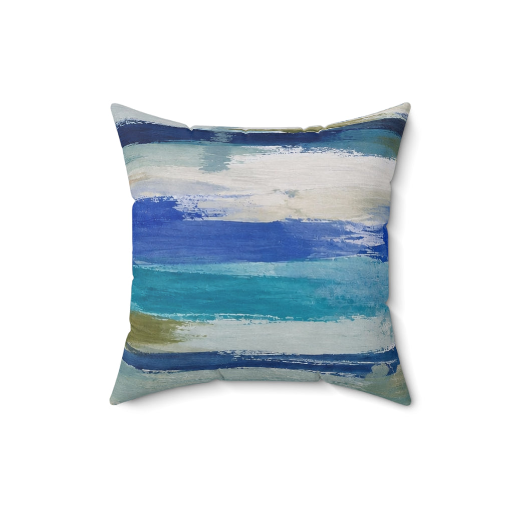 Blue ocean Abstract cushion /coastal decorative throw pillow