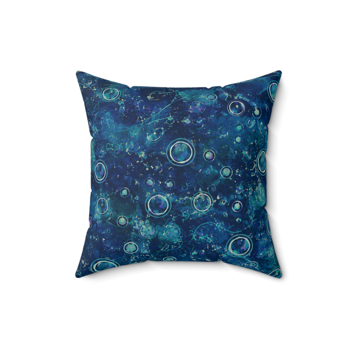 Galaxy Orb Decorative Pillow — Purple Celestial Space Throw Pillow