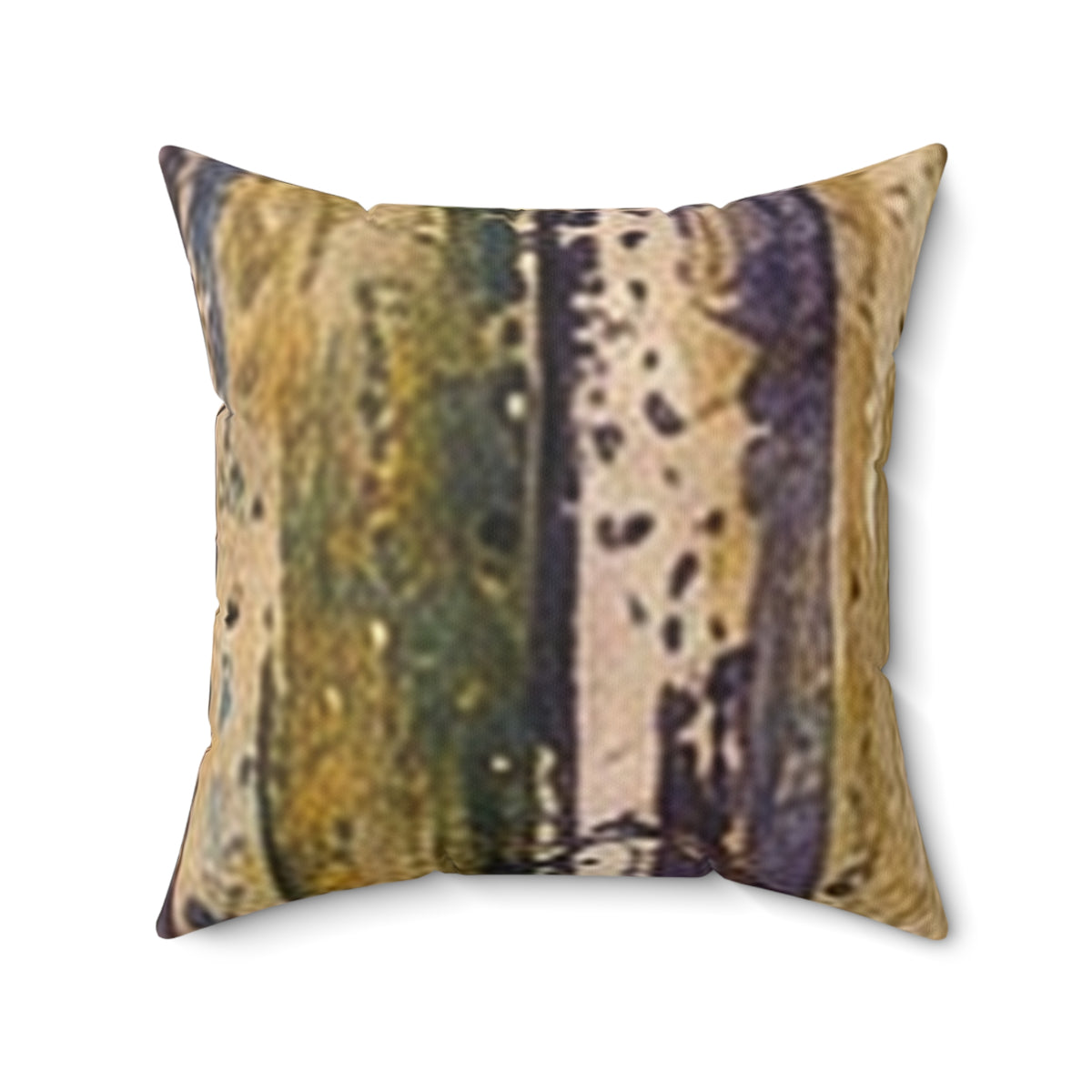 Abstract Birch Tree Pillow — Rustic Forest Nature Throw Pillow