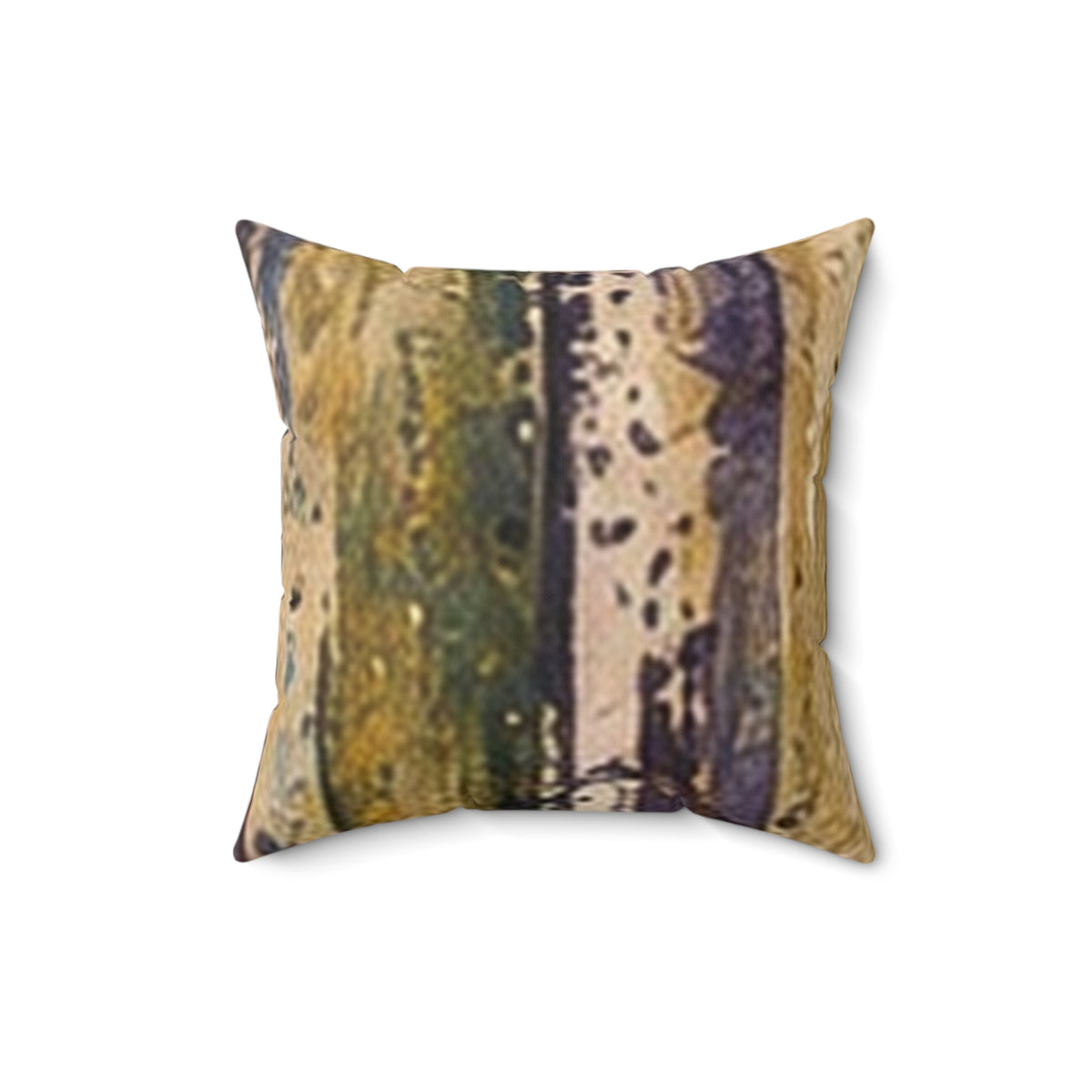 Abstract Birch Tree Pillow — Rustic Forest Nature Throw Pillow