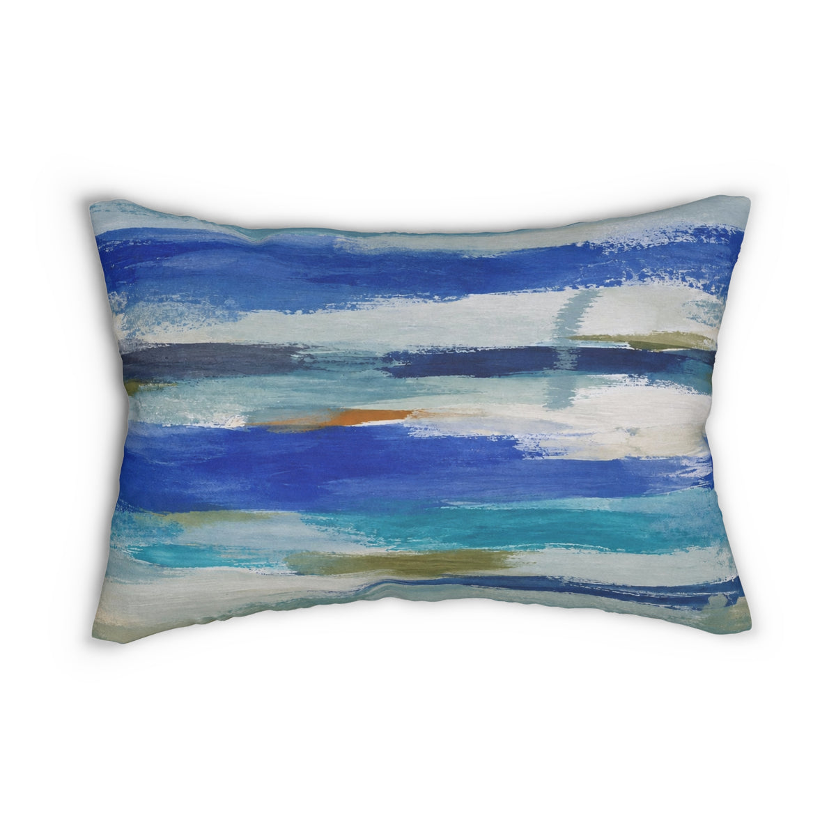 Blue ocean abstract Lumbar cushion/ coastal decorative decorative throw pillow