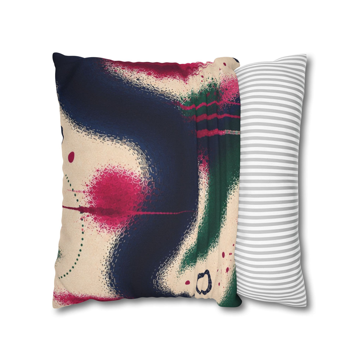 Abstract Spray-Paint Art Throw Pillowcase — Colorful Graffiti Accent Cushion Cover