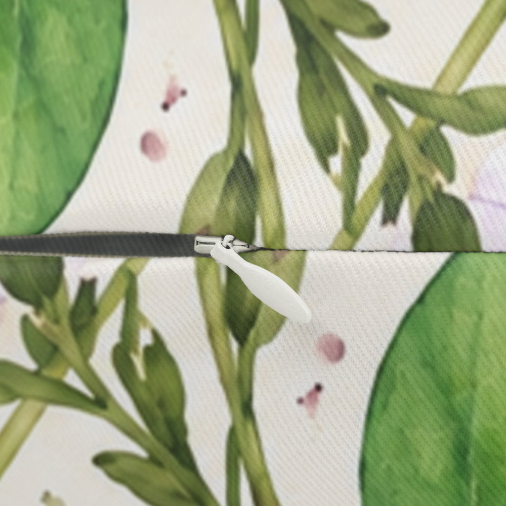 Clover Watercolor Lumbar Pillow — Green Four-Leaf Botanical Accent