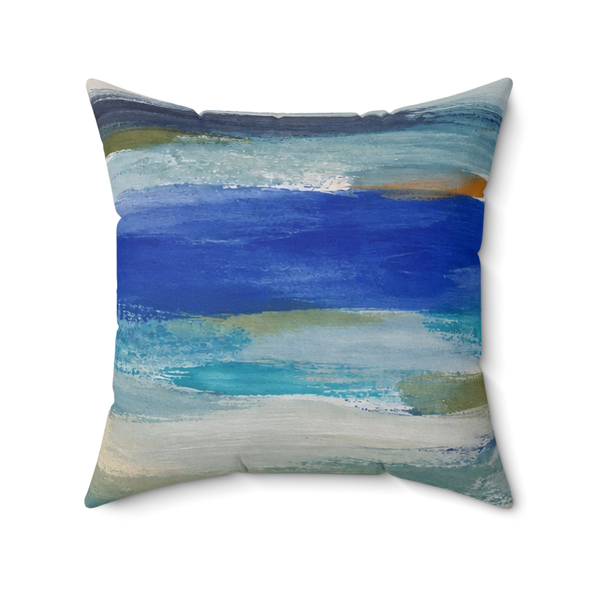 Blue ocean Abstract cushion /coastal decorative throw pillow