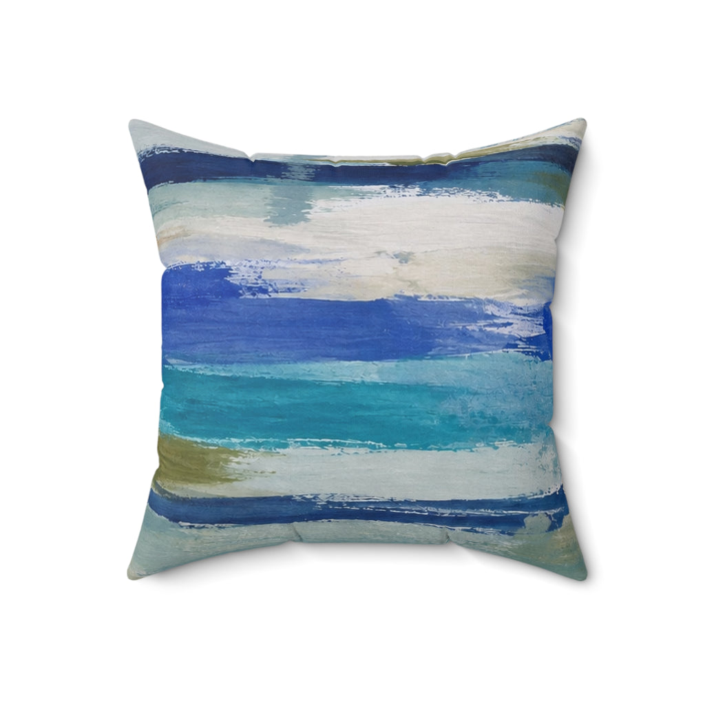 Blue ocean Abstract cushion /coastal decorative throw pillow