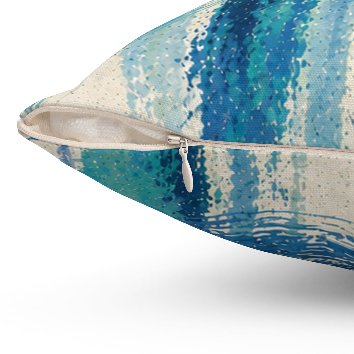 Coastal Brushstroke Square Pillow