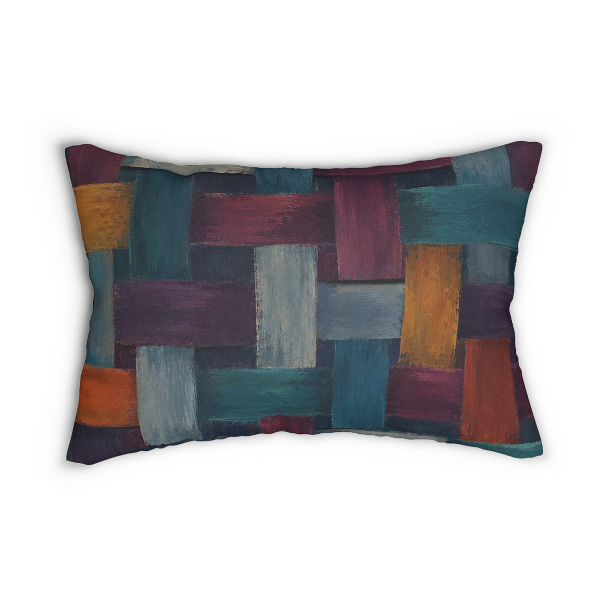 Woven Brushstroke Lumbar Pillow