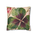 Cushion covers Botanical Clover Decorative Pillowcase — Floral Green Four-Leaf Throw Pillow Cover