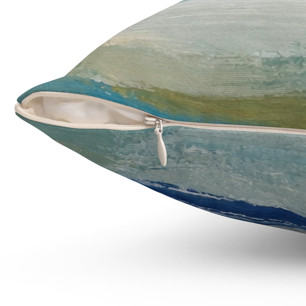 Blue ocean Abstract cushion /coastal decorative throw pillow