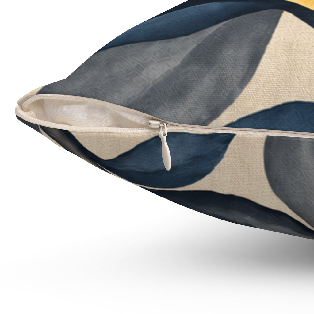 Golden Magnolia Floral Pillow