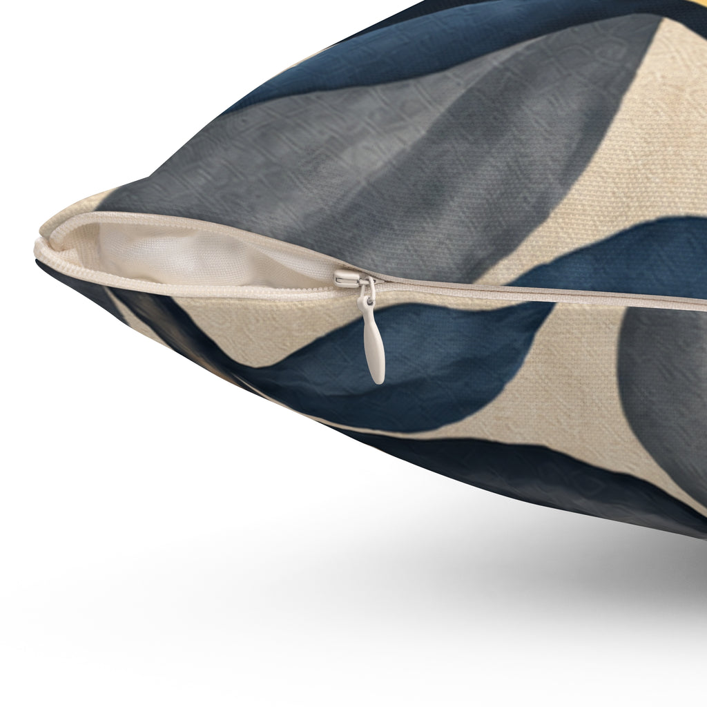 Golden Magnolia Floral Pillow