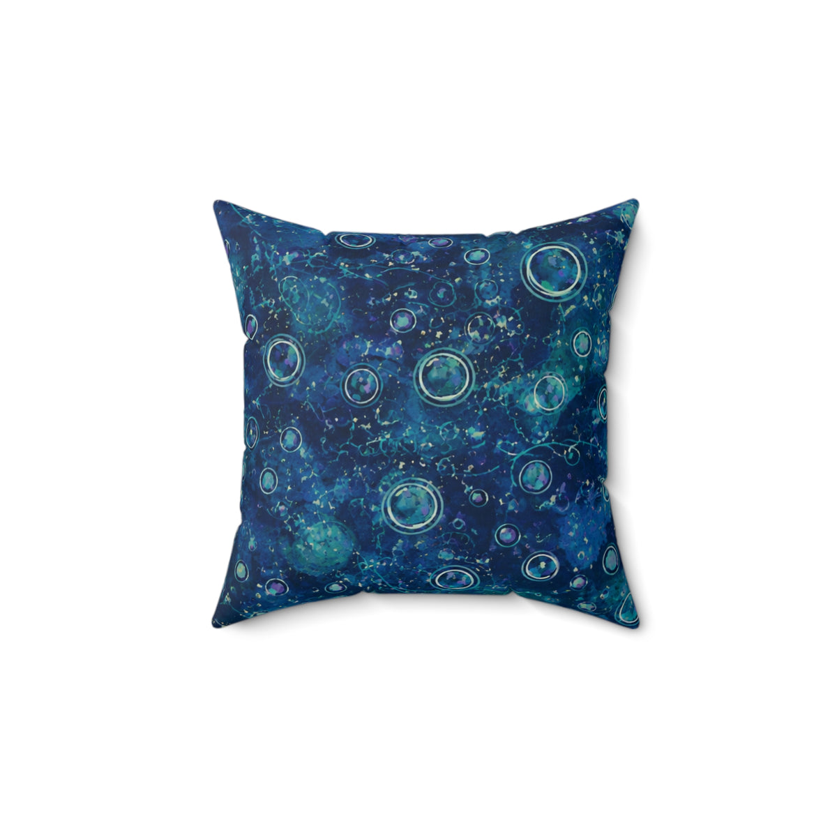 Galaxy Orb Decorative Pillow — Purple Celestial Space Throw Pillow