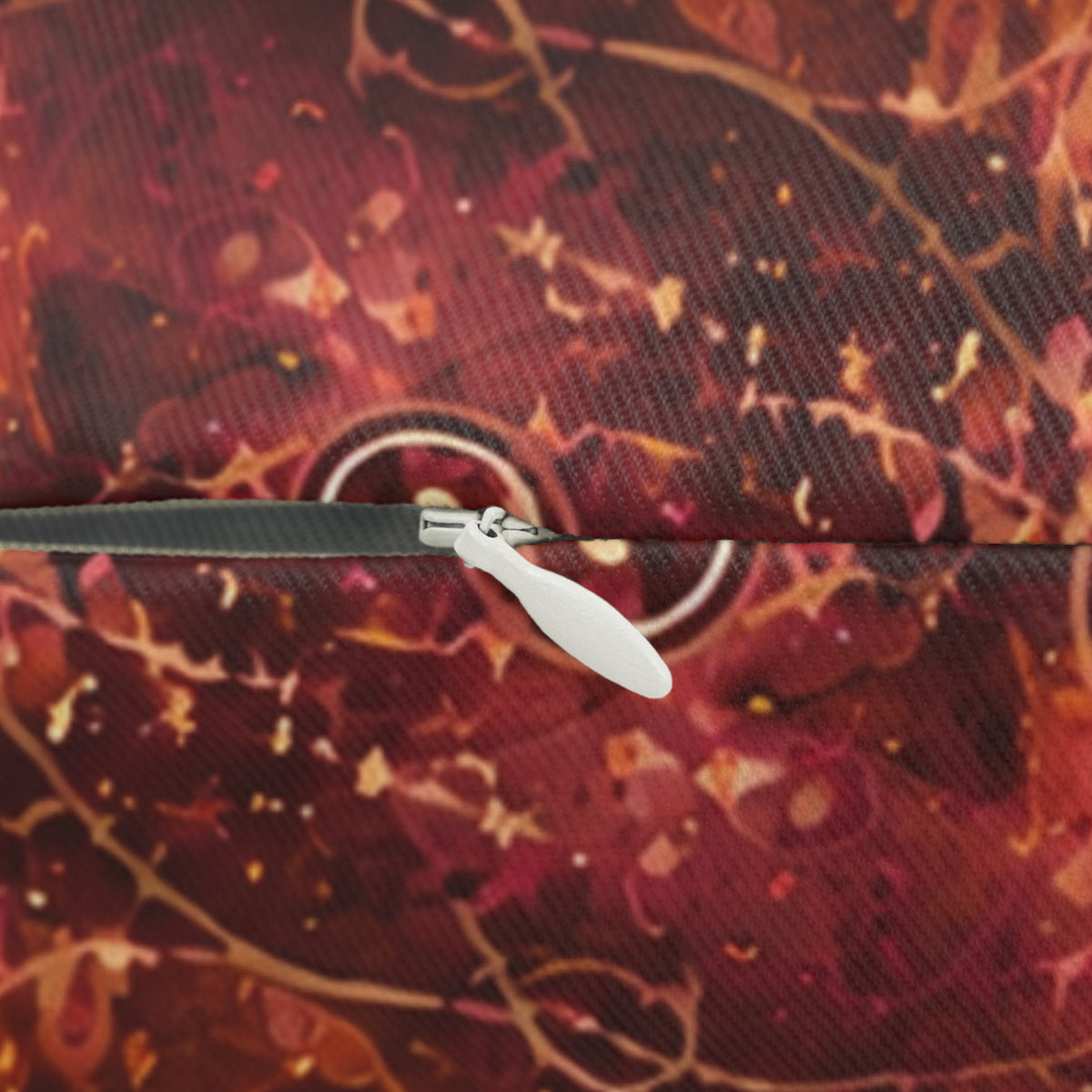Abstract Rust Marble Lumbar Pillow