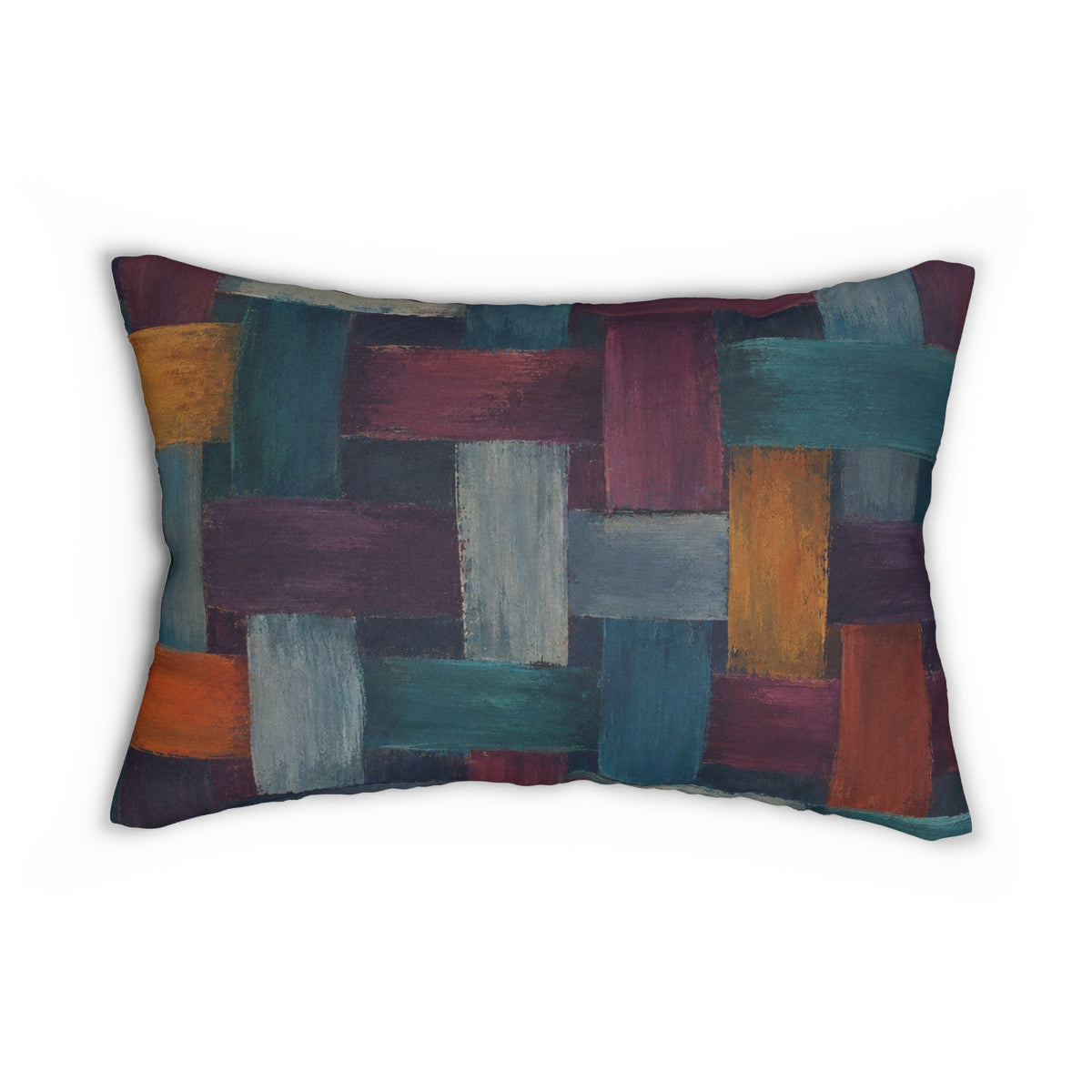 Woven Brushstroke Lumbar Pillow