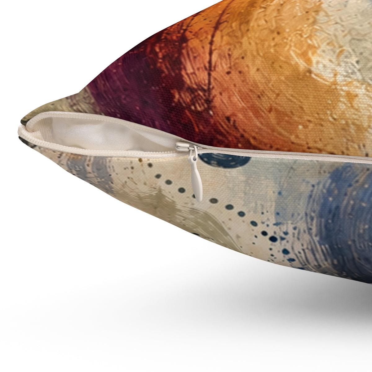 Abstract Watercolor Art Pillow - Modern Coastal Accent Cushion
