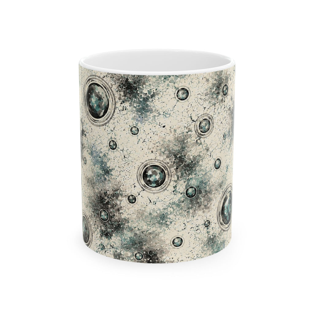 Moon Crater Ceramic Mug — Vintage Lunar Pattern Coffee Cup (11oz, 15oz)