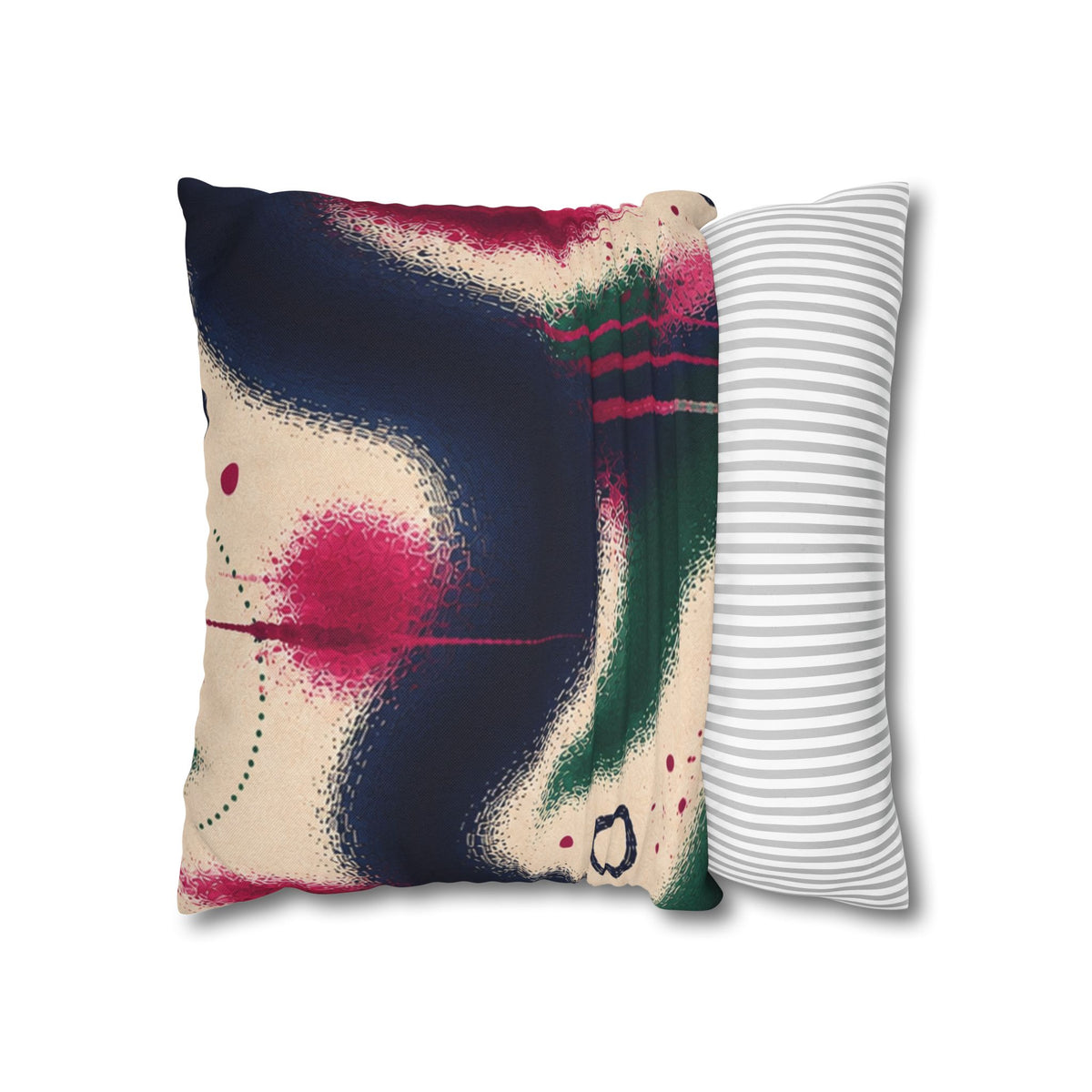 Abstract Spray-Paint Art Throw Pillowcase — Colorful Graffiti Accent Cushion Cover