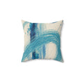 Coastal Brushstroke Square Pillow