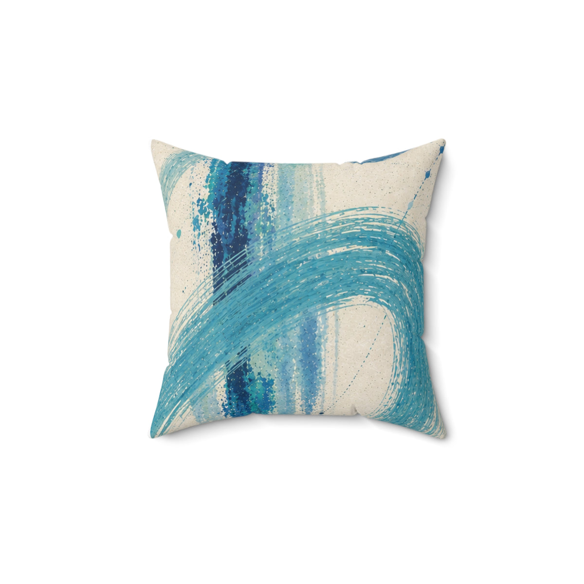 Coastal Brushstroke Square Pillow