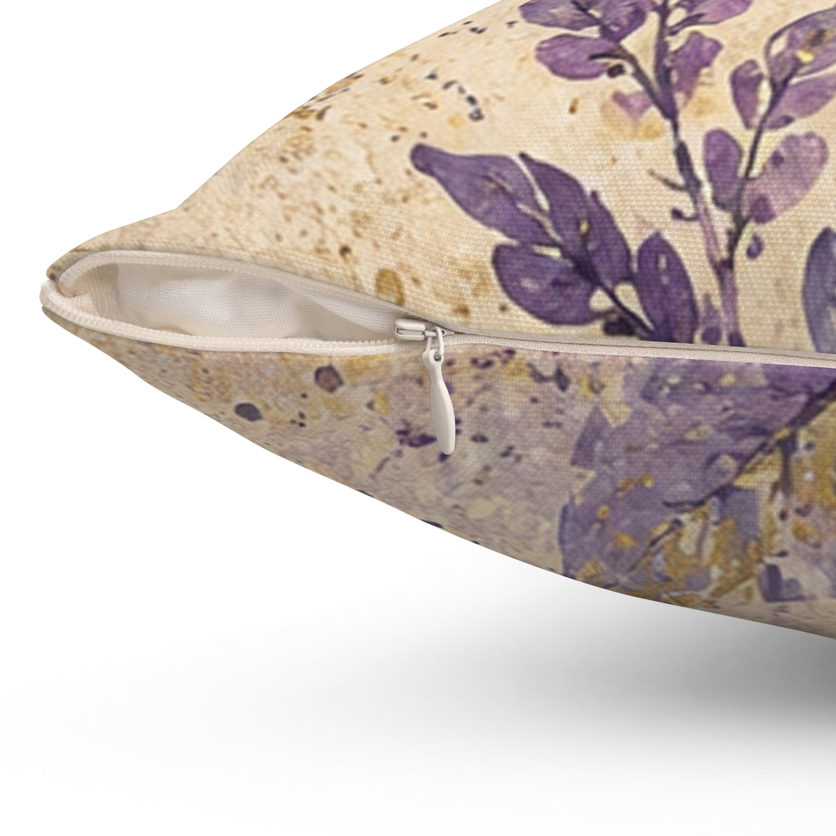 Vintage Lavender Botanical Throw Pillow