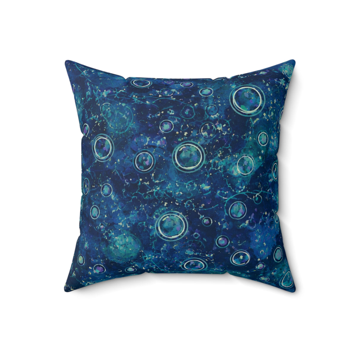 Galaxy Orb Decorative Pillow — Purple Celestial Space Throw Pillow