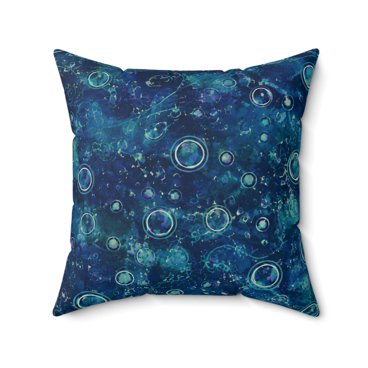 Galaxy Orb Decorative Pillow — Purple Celestial Space Throw Pillow