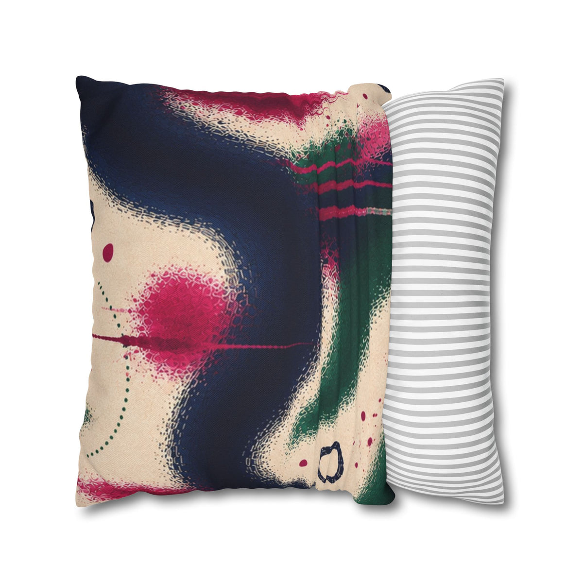 Abstract Spray-Paint Art Throw Pillowcase — Colorful Graffiti Accent Cushion Cover