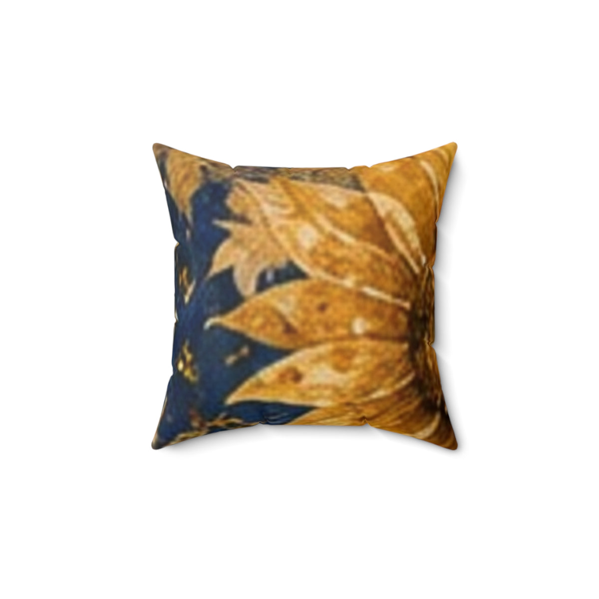 Navy sunflower decorative spun Polyester Square Pillow
