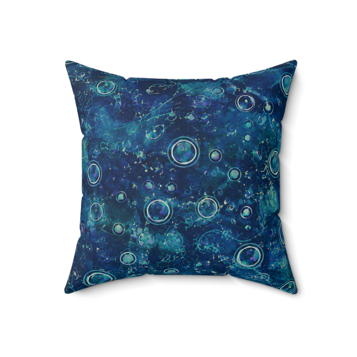 Galaxy Orb Decorative Pillow — Purple Celestial Space Throw Pillow