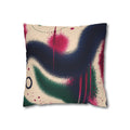 Abstract Spray-Paint Art Throw Pillowcase — Colorful Graffiti Accent Cushion Cover