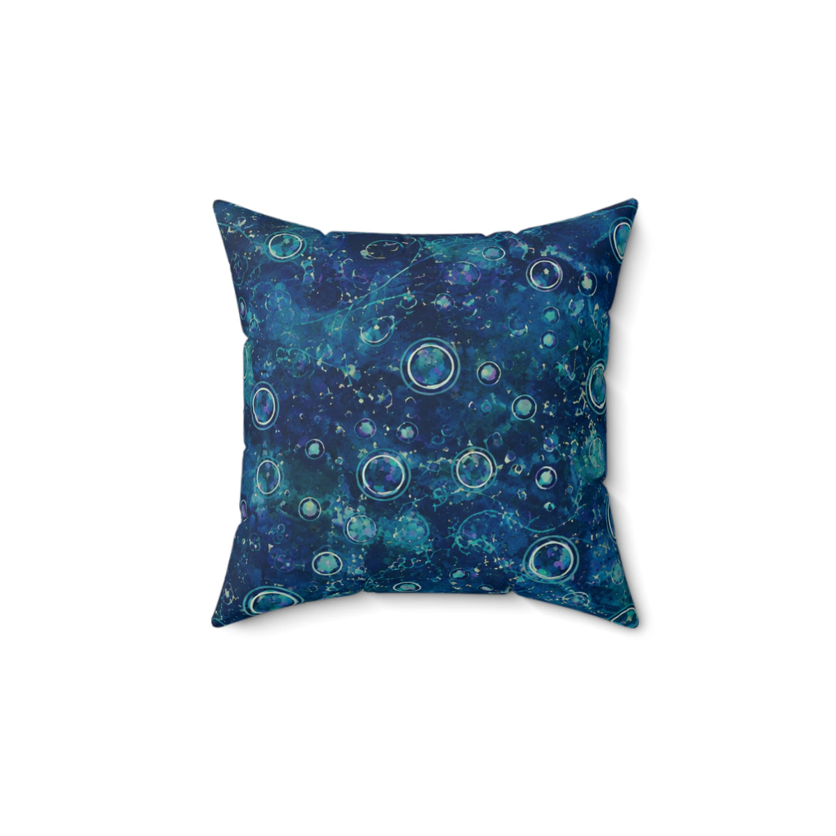 Galaxy Orb Decorative Pillow — Purple Celestial Space Throw Pillow