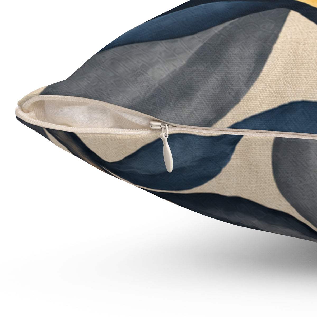 Golden Magnolia Floral Pillow