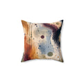 Abstract Watercolor Art Pillow - Modern Coastal Accent Cushion