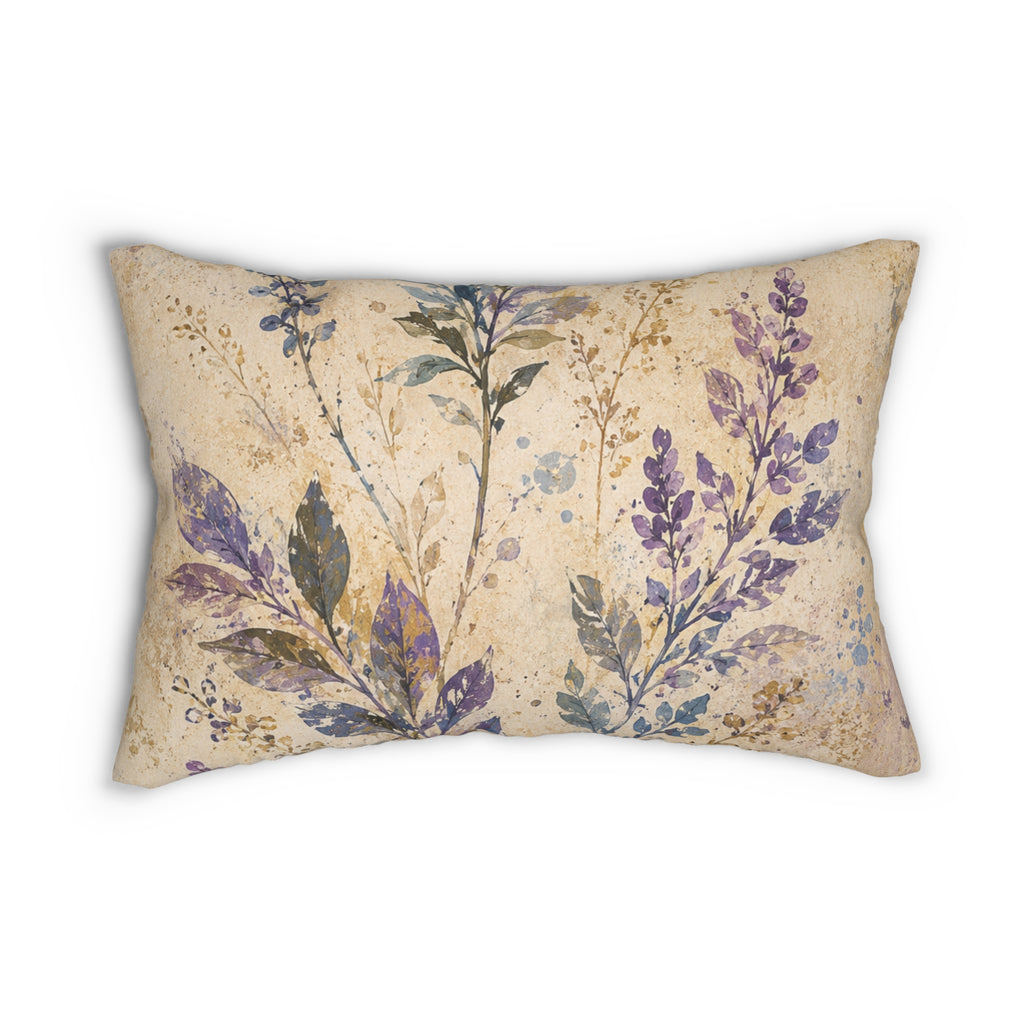 Botanical Lavender Lumbar Pillow