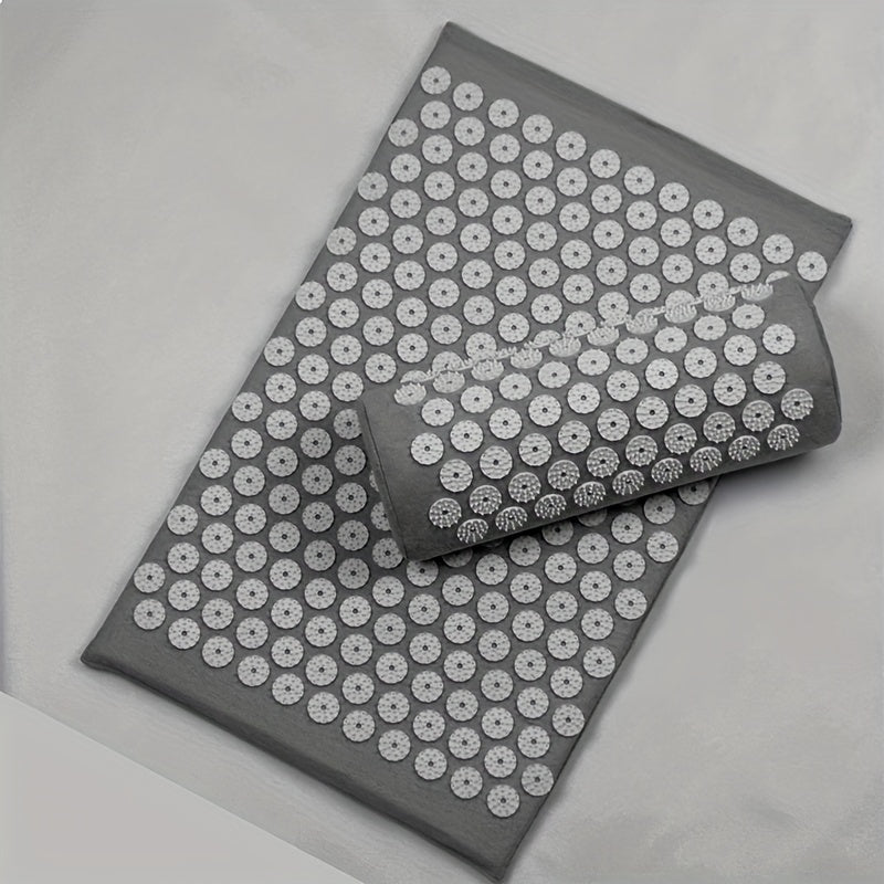 3Pcs Yoga Acupressure Massage Mat Set(Dark Gray)-2