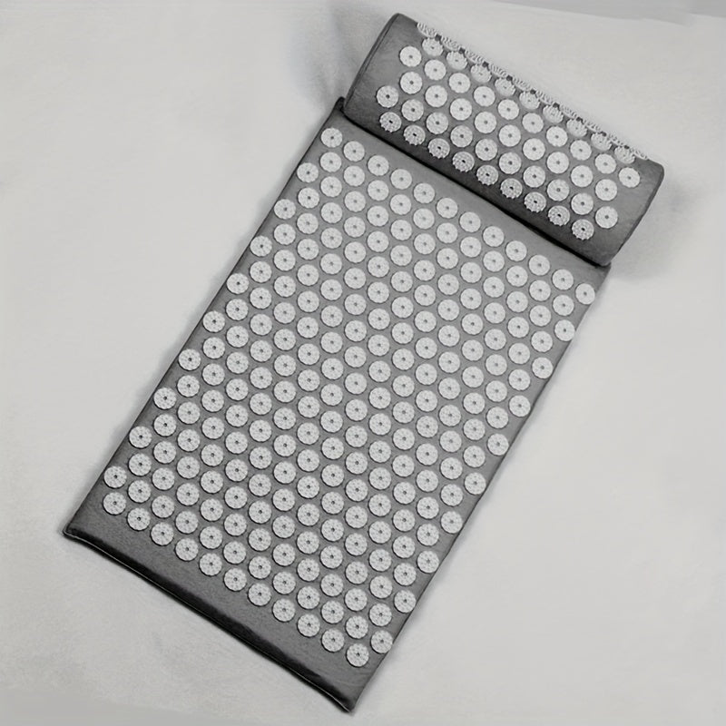 3Pcs Yoga Acupressure Massage Mat Set(Dark Gray)-3
